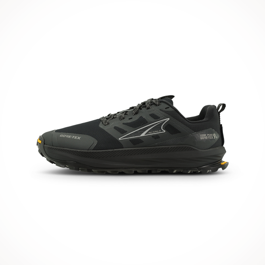 Product image: Altra Lone Peak 9 GTX Black Womens 2026, shown in primary marketing view.