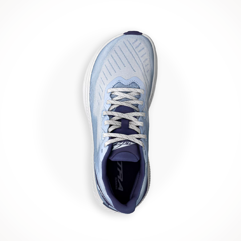 Product image: Altra Womens Experience Form Blue Grey, shown from above.