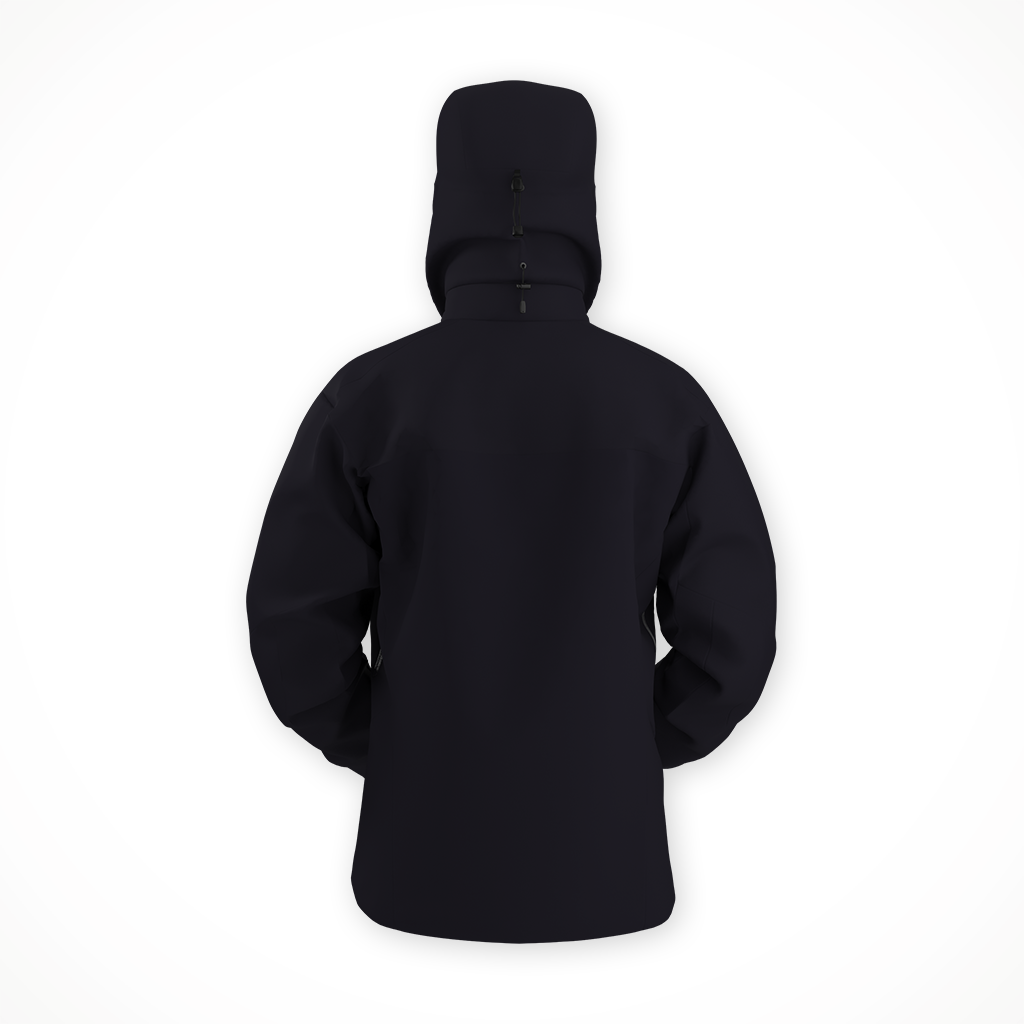 Product image: Arcteryx Beta AR Black Mens 2025, shown from the back.