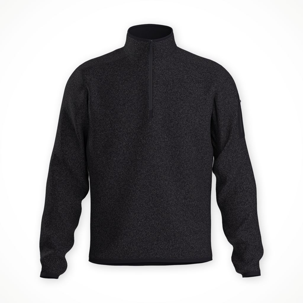 Product image: Arcteryx Covert half zip Black Mens 2025, shown in primary marketing view.