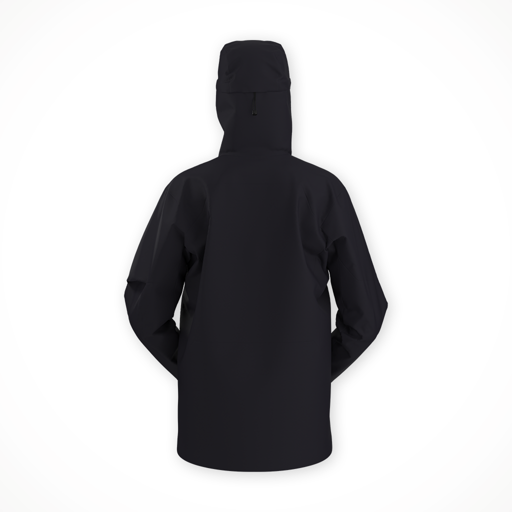 Product image: Arcteryx Sabre SV jacket Black Mens 2025, shown from the back.