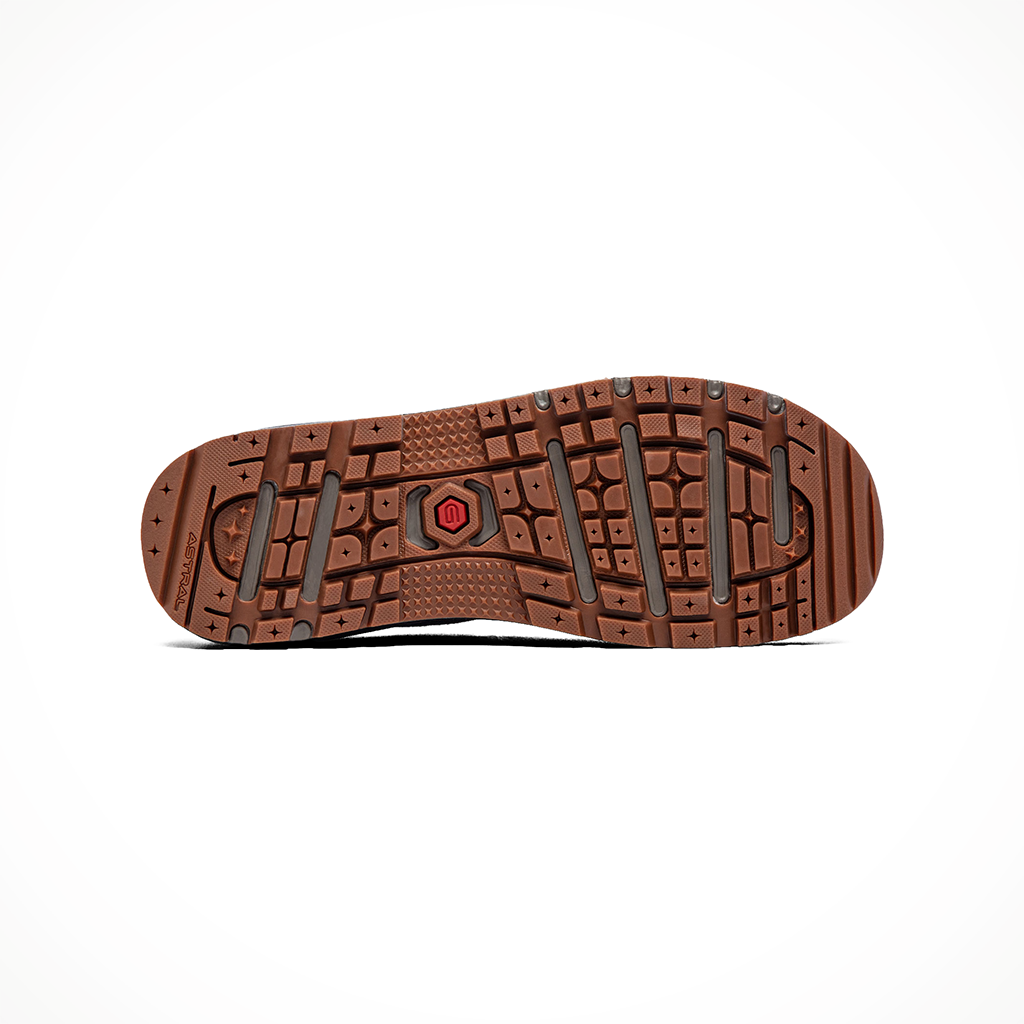 Product image: Astral Footwear TR1Mesh2.0 Peregrine Brown, showing the outsole tread pattern.