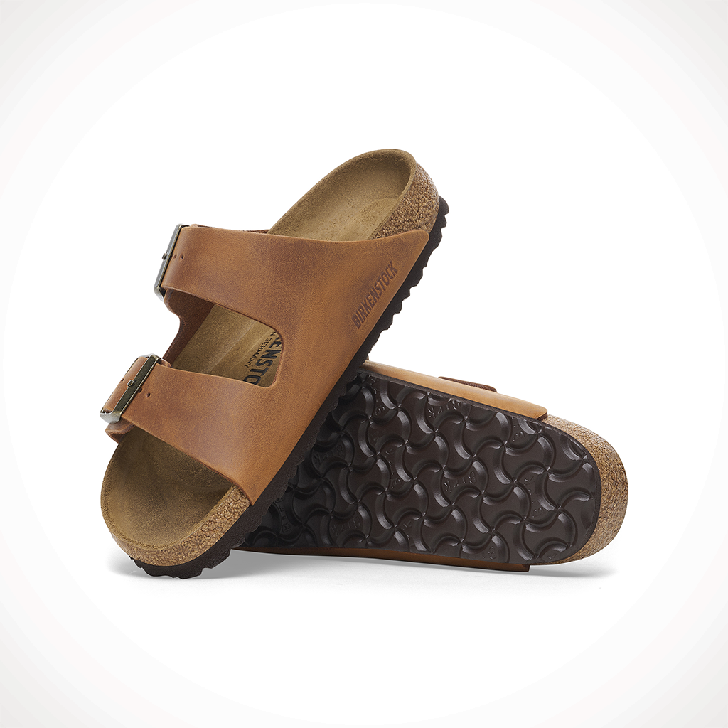 Product image: Birkenstock Arizona Cognac Mens 2025, shown as a pair.