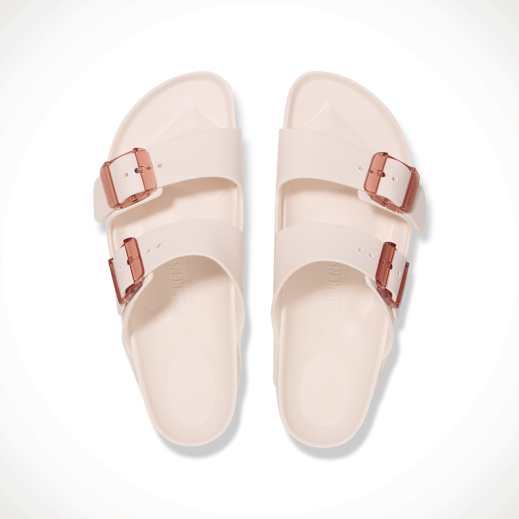 Product image: Birkenstock Arizona Stealth Buckle Rose Womens 2025, shown from above.