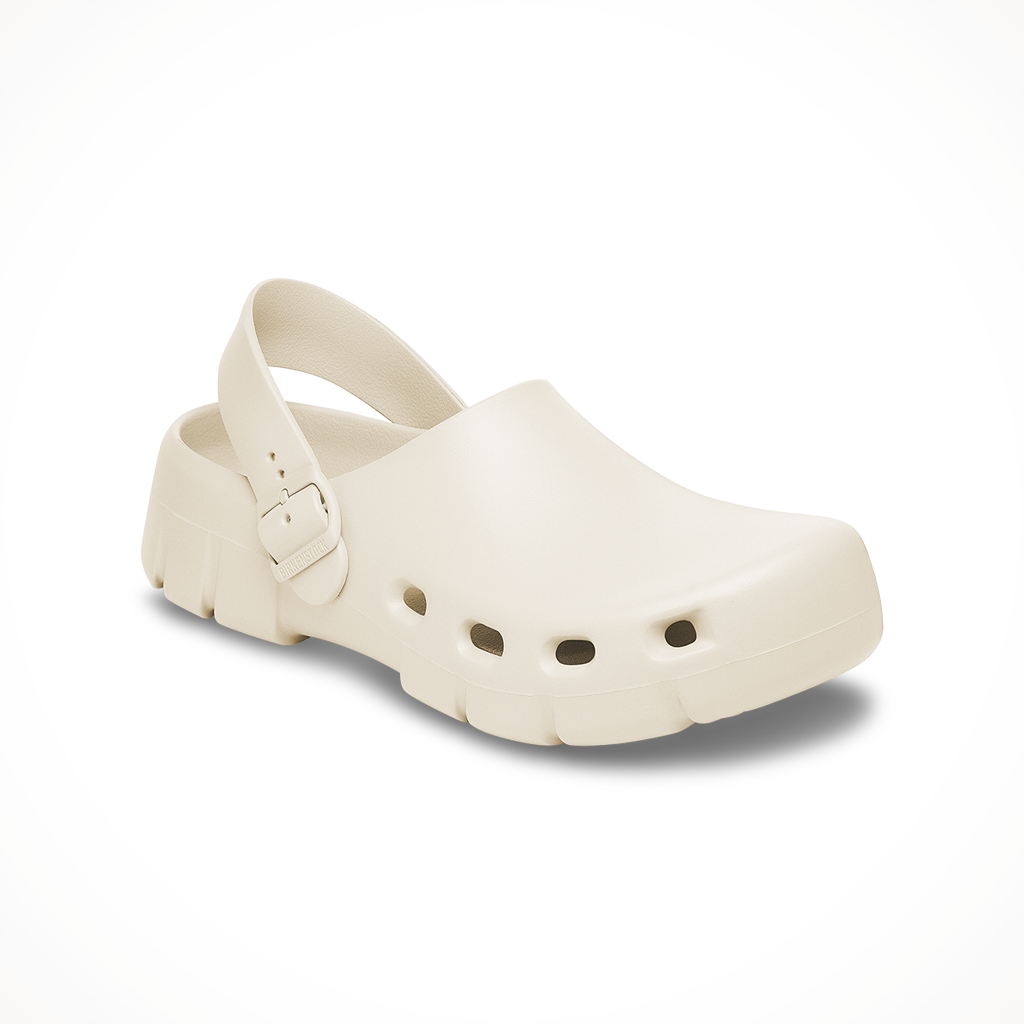Product image: Birkenstock Birki Flow eggshell wommens 2025, shown in primary marketing view.