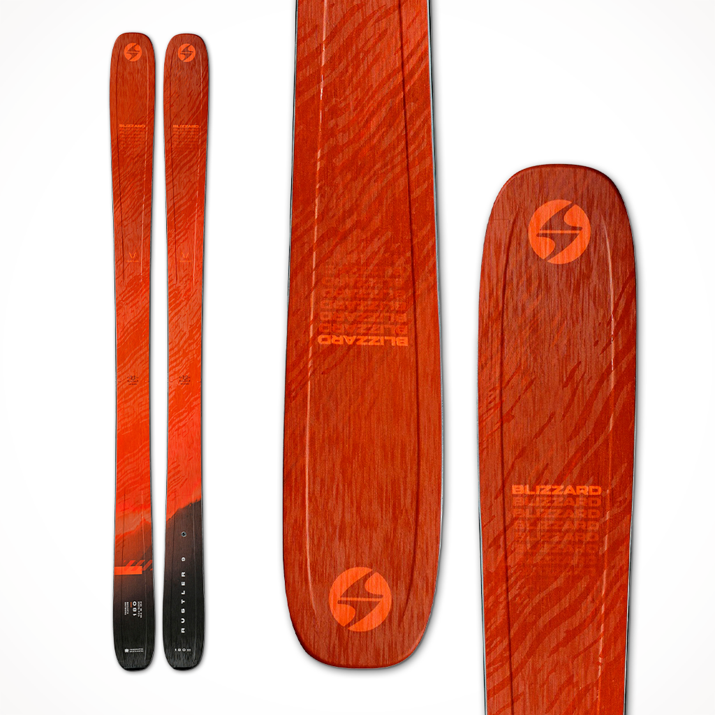 Product image: Blizzard Rustler 9 Mens Ski 2025, shown in primary marketing view.
