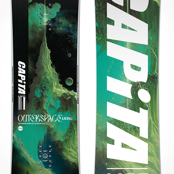 capita men's outerspace living snowboard 19 2025 CAPiTA Outerspace Living Wide Men's Snowboard — All-Mountain Freestyle Versatility