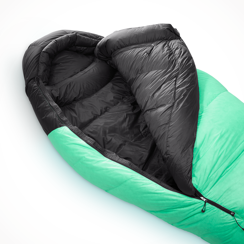 Camping-Sleeping_Bags-Mens-The_North_Inferno_0-Chlorophyll_Green-Detail