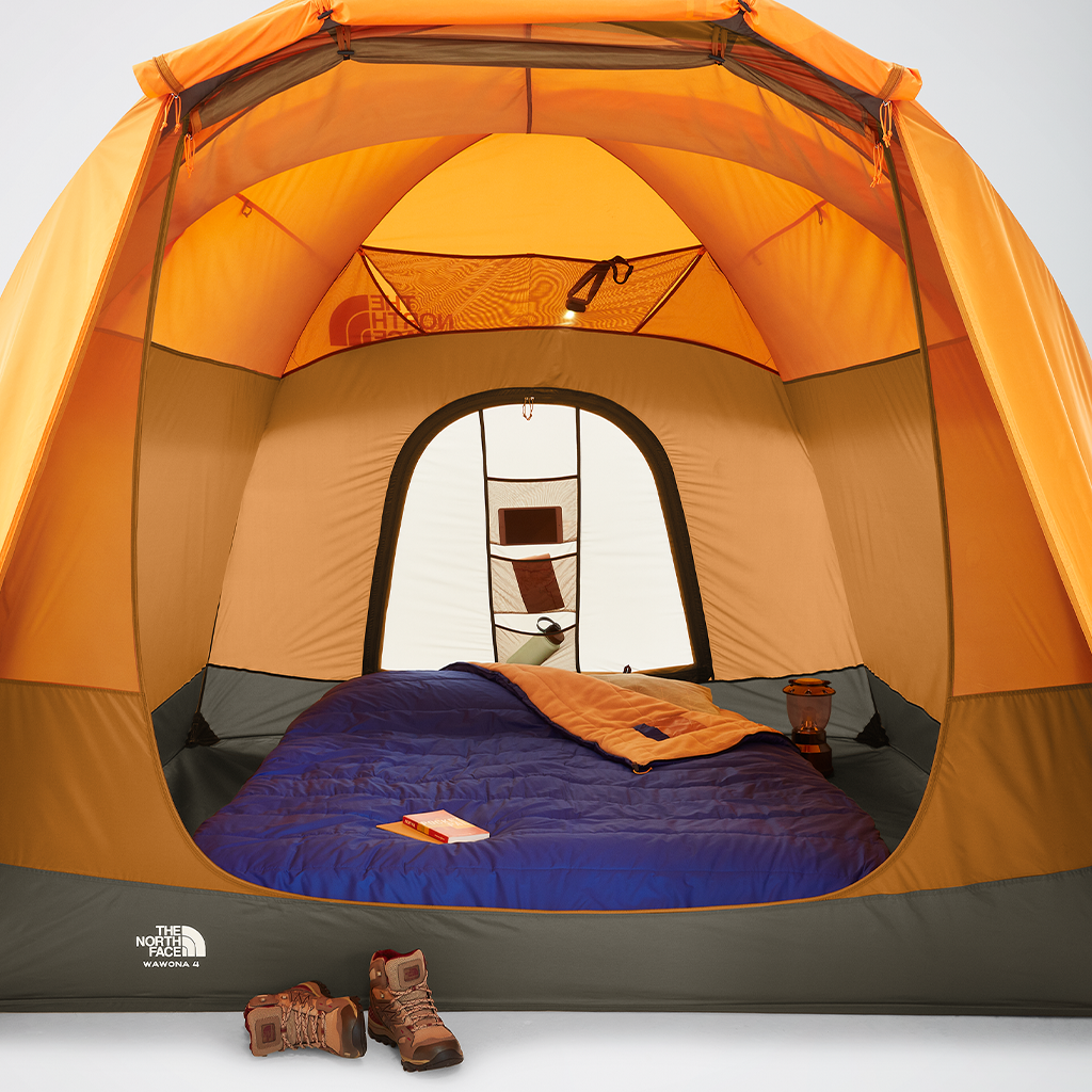Camping Tents The North Face Wawona 4 Light Exuberance Orange Int