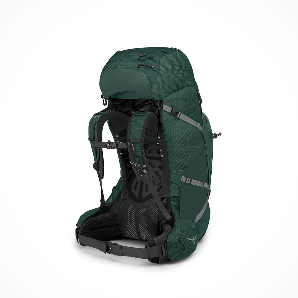 Product image: Camping Backpacks Mens Osprey Aether Plus 85 Axo Green Interior.