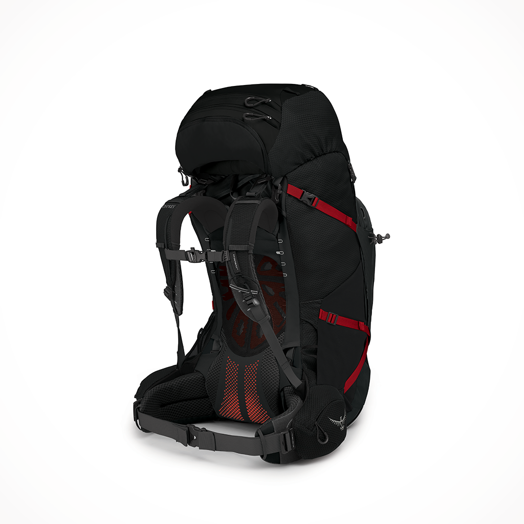 Product image: Camping Backpacks Mens Osprey Aether Plus 85 Black Interior.