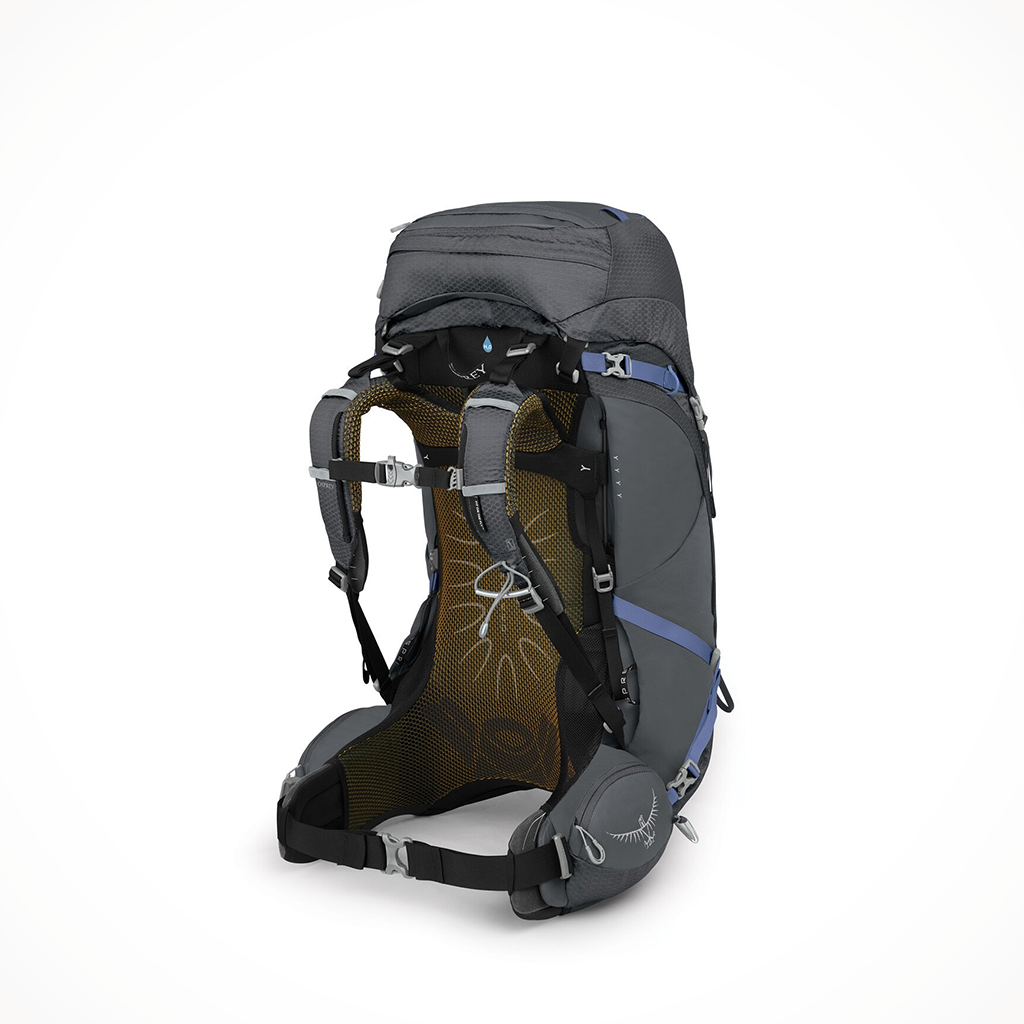 Camping Backpacks Womens Osprey Aura AG 50 Tungsten Grey Interior