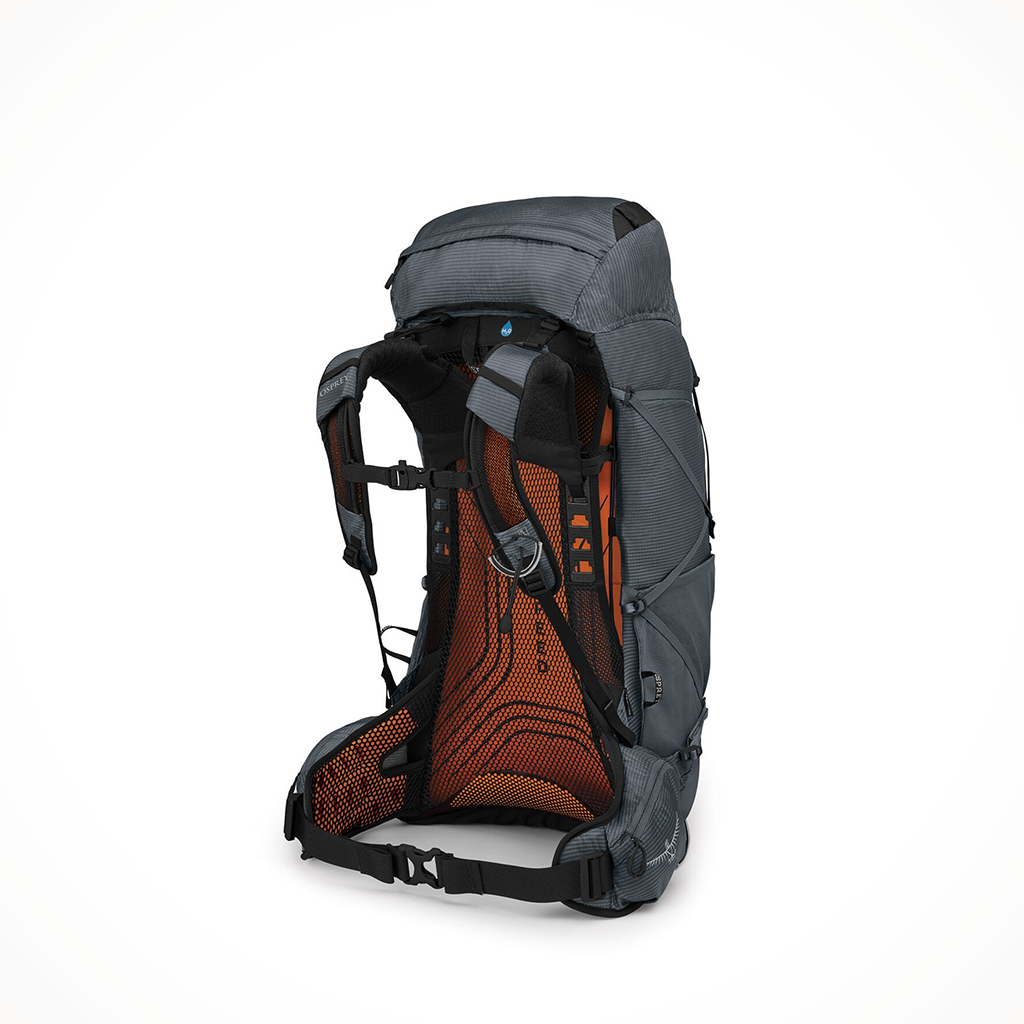 Camping Backpacks Womens Osprey Exos 48 Tungsten Grey Interior