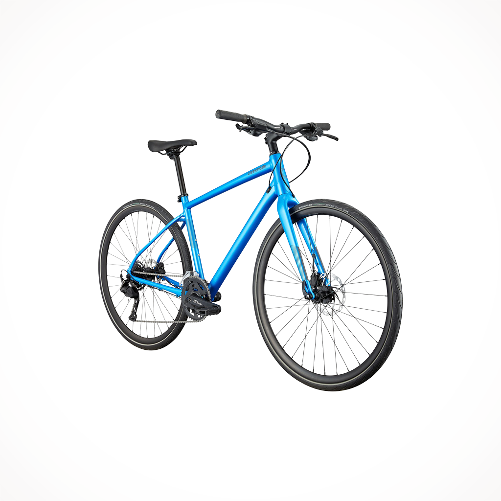 Product image: Cannondale Quick Disc 3 Electric Blue, shown from a three-quarter angled view.