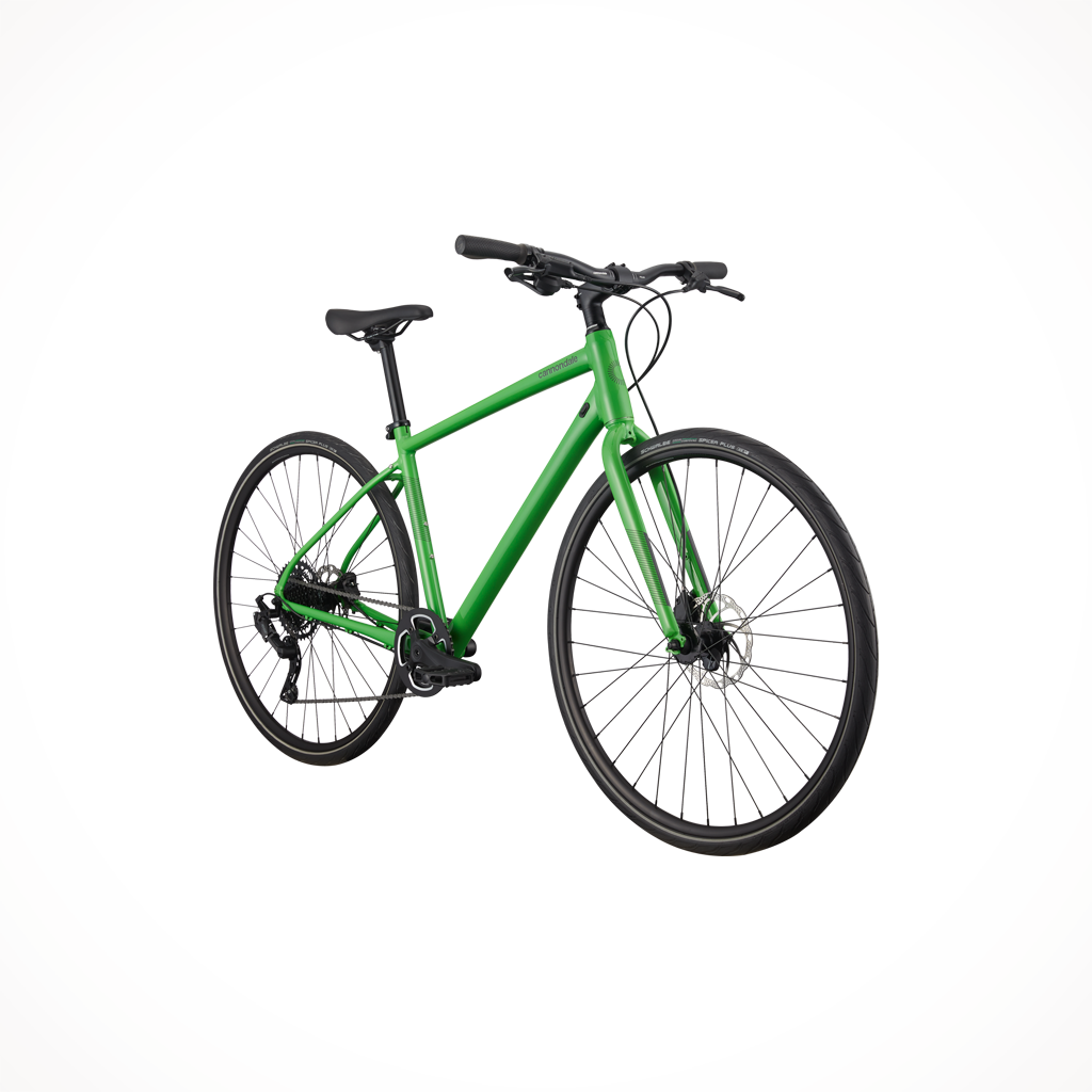 Product image: Cannondale Quick Disc 4 GRN 2024, shown from a three-quarter angled view.
