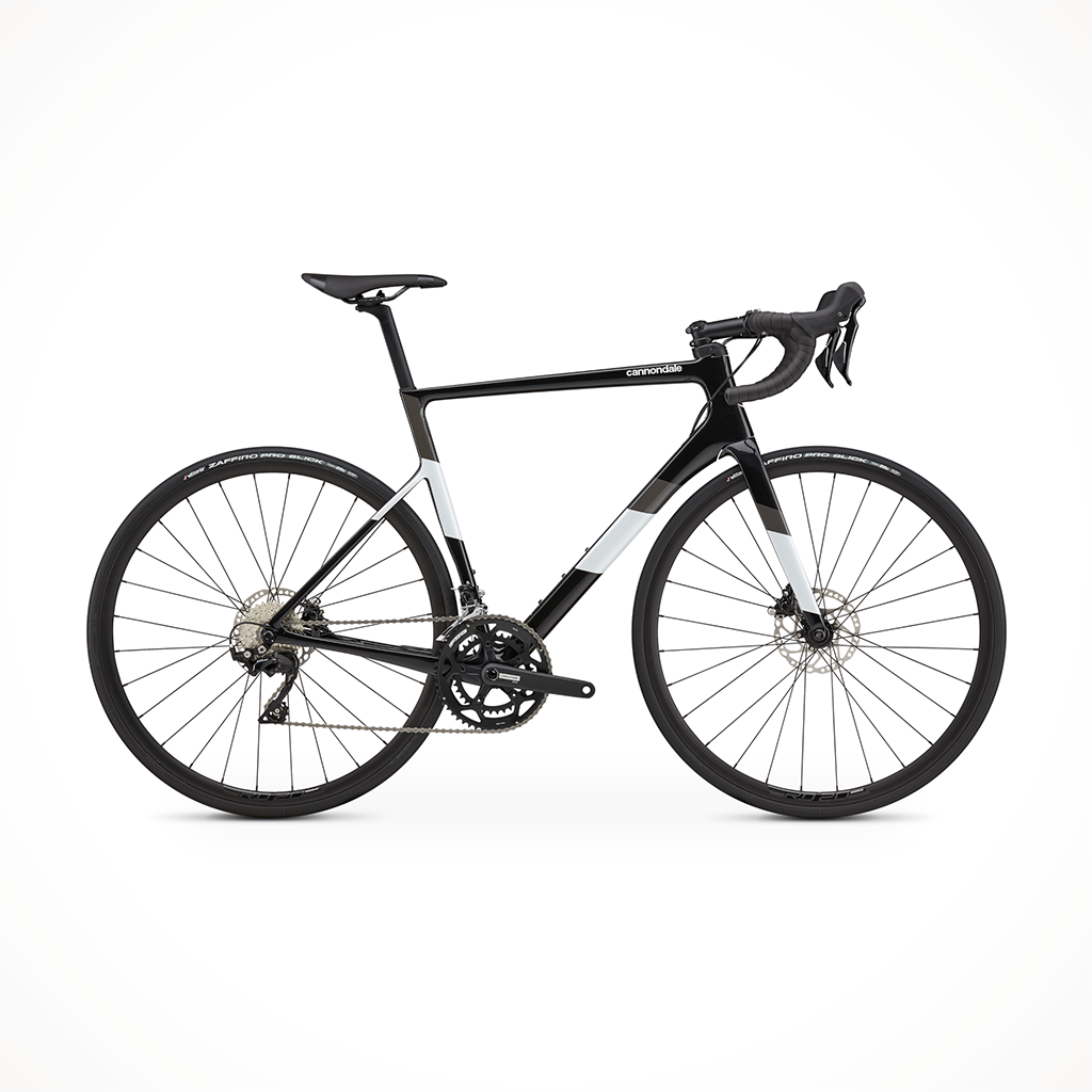 Product image: Cannondale Super Six EVO Disc 105 Black Pearl 2023, shown in primary marketing view.