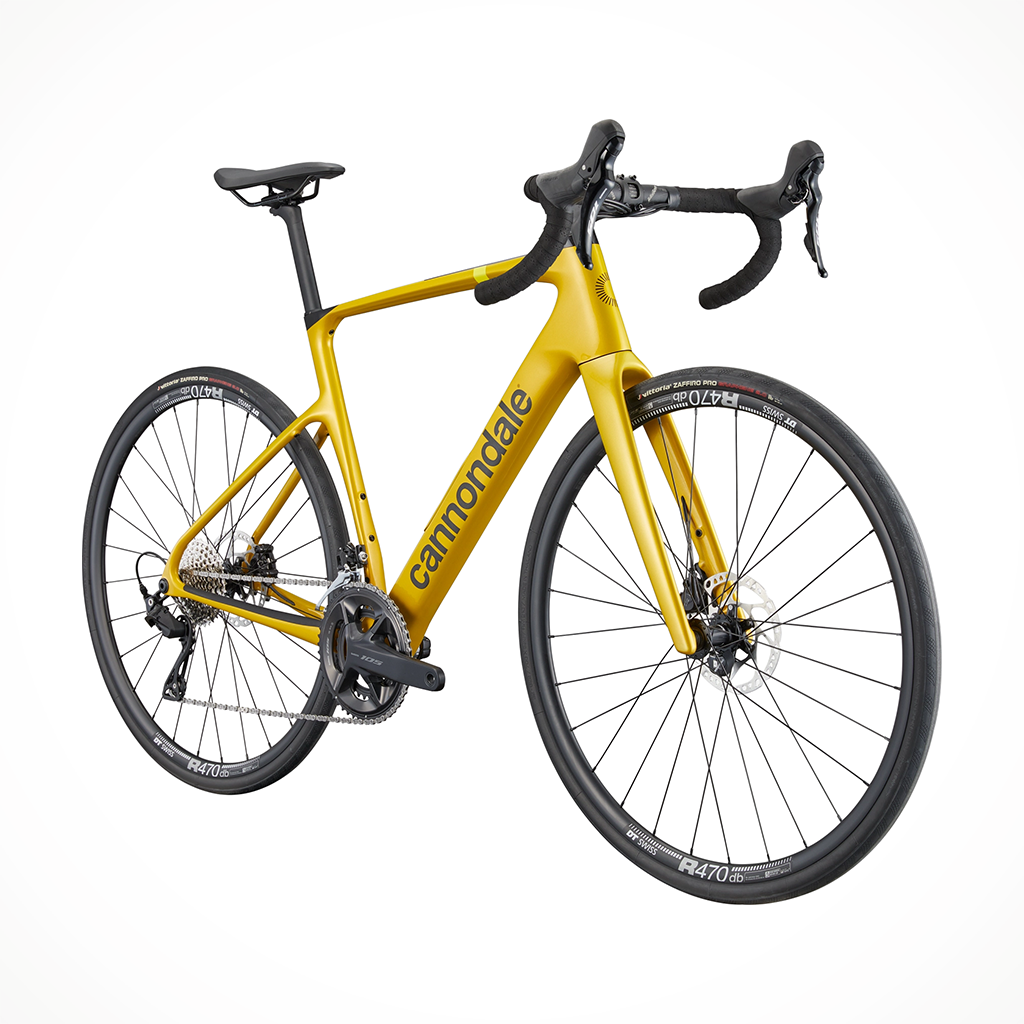 Product image: Cannondale Synapse Carbon 5 Pheonix Yellow 2026 Alt1.