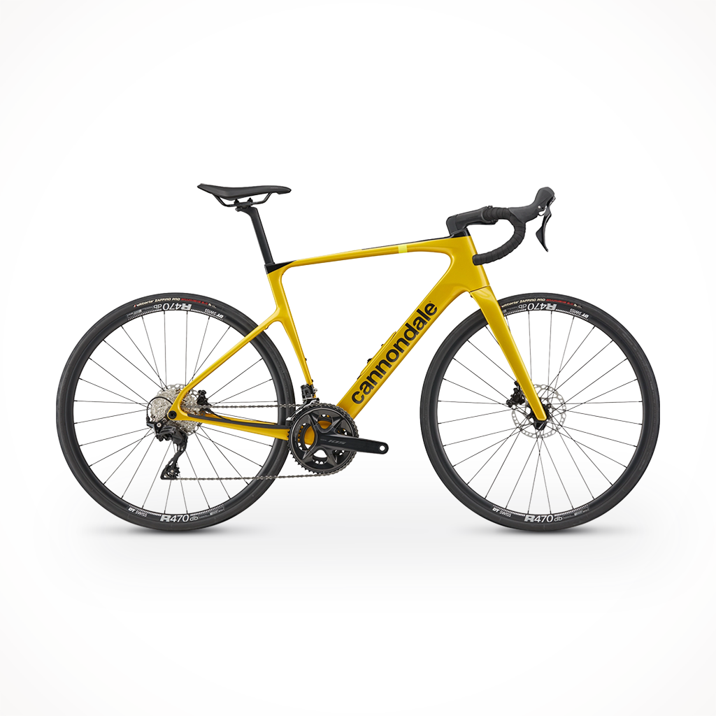 Product image: Cannondale Synapse Carbon 5 Pheonix Yellow 2026, shown in primary marketing view.