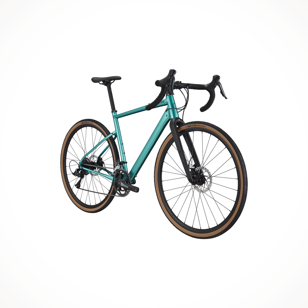 Product image: Cannondale Topstone 3 Turquoise 2024, shown from a three-quarter angled view.