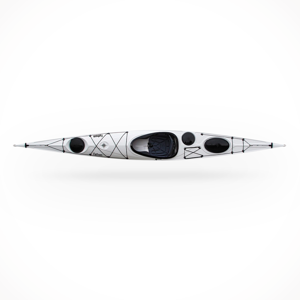 Product image: Eddyline Fathom 2025 White, shown from above.
