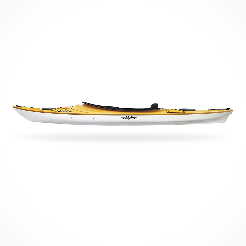 Product image: Eddyline Sandpiper Lightweight Yellow, side profile view.
