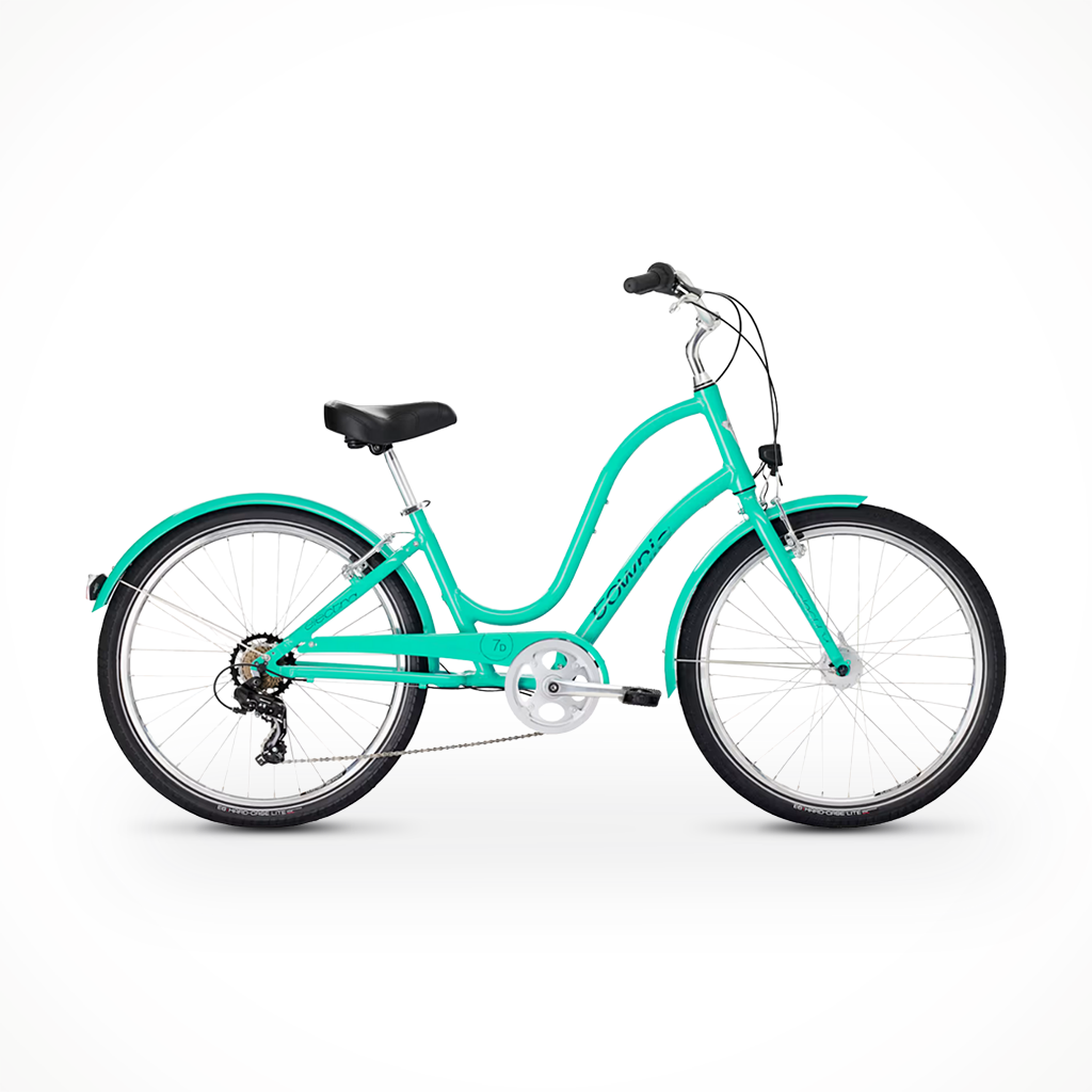 Product image: Electra Townie 7D EQ STEP THRU Jade 2026, shown in primary marketing view.