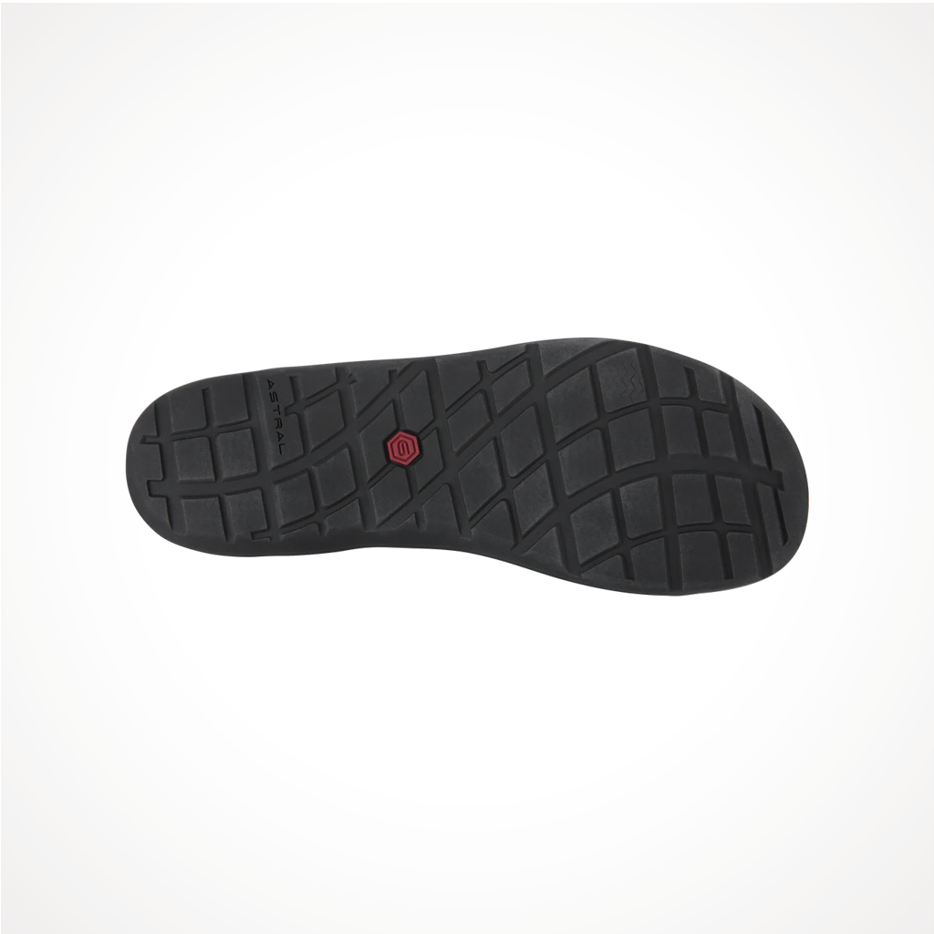 Product image: Footwear Astral Mens Webber Stealth Black, showing the outsole tread pattern.