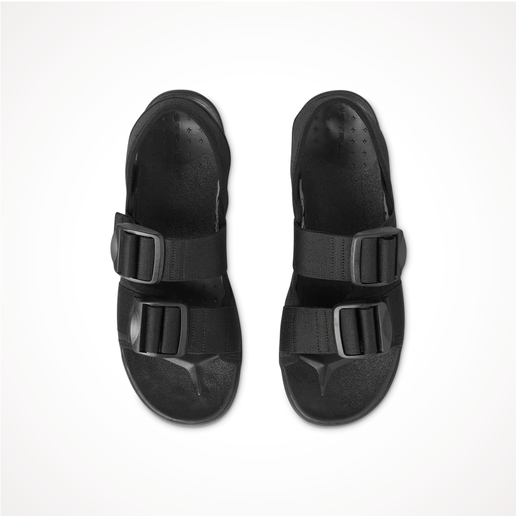 Product image: Footwear Astral Mens Webber Stealth Black, shown from above.