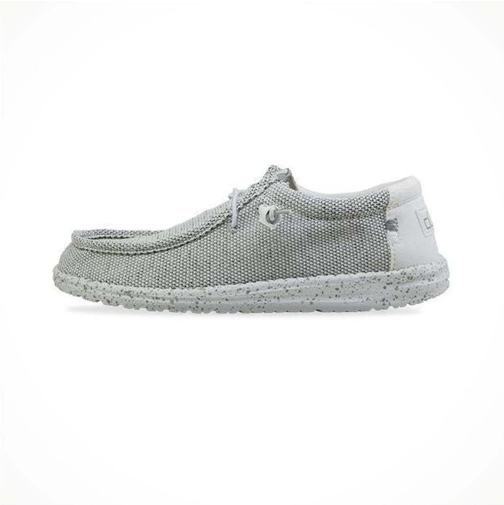 Footwear Hey Dude Mens Wally Sox Stone White Side