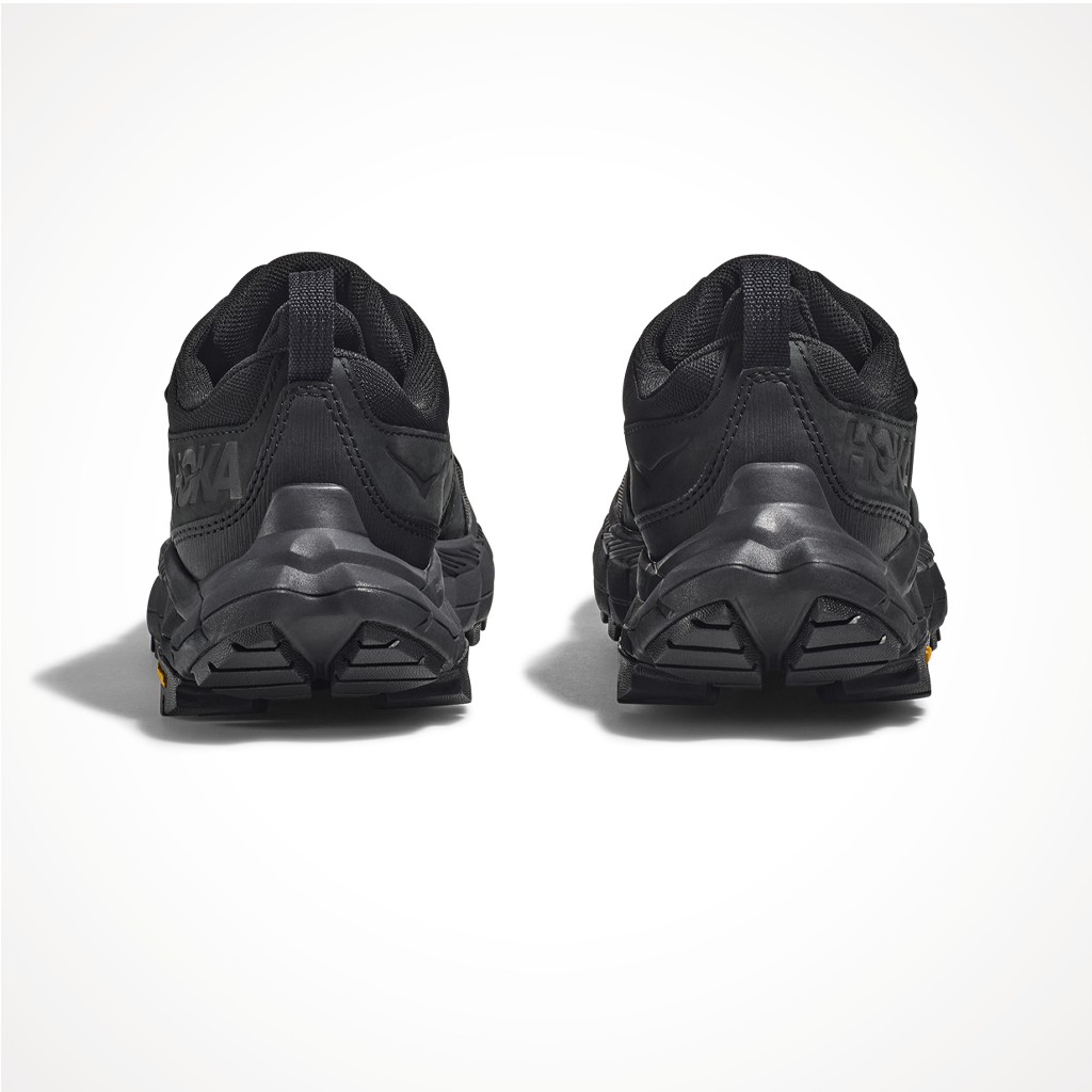 Footwear Hoka Mens Anacapa Low GTX Black Black Heel