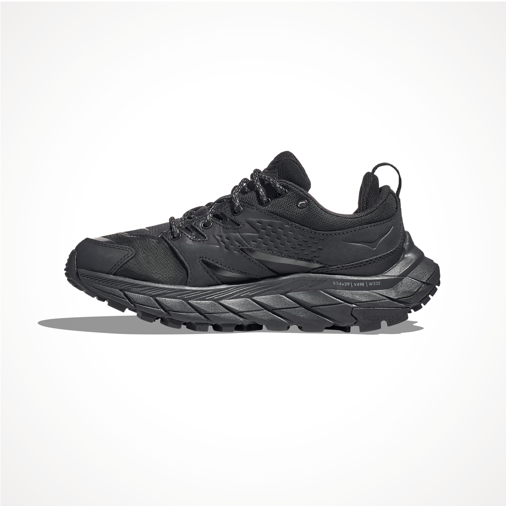 Footwear Hoka Mens Anacapa Low GTX Black Black Side 2