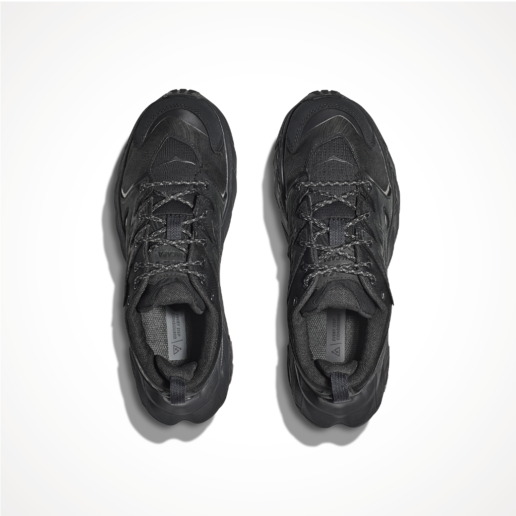 Footwear Hoka Mens Anacapa Low GTX Black Black Top