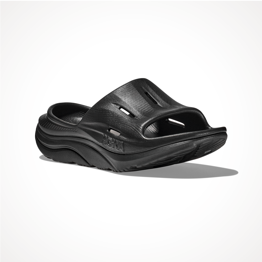 Footwear Hoka Ora Recovery Slide 3 Black Black Iso