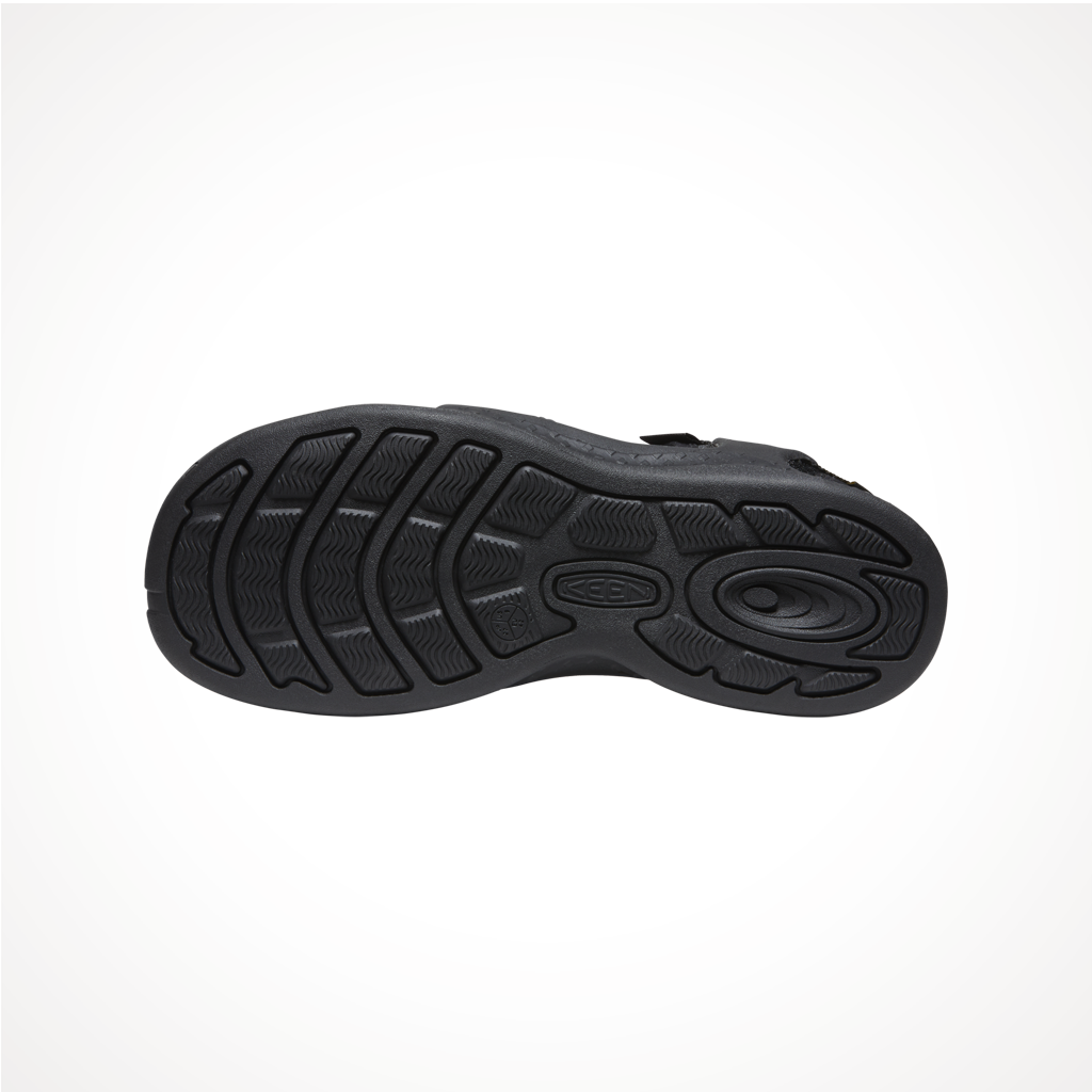 Product image: Footwear Keen Mens Drift Creek H2 Black Black, showing the outsole tread pattern.