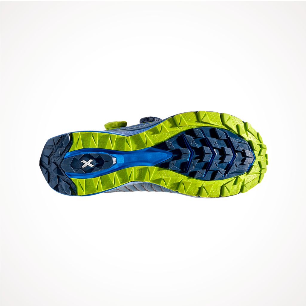 Footwear LaSportiva Mens Jackal II BOA Storm Blue Lime Punch Sole