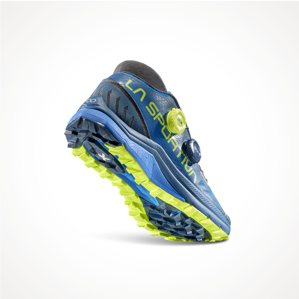Footwear LaSportiva Mens Jackal II BOA Storm Blue Lime Punch Step