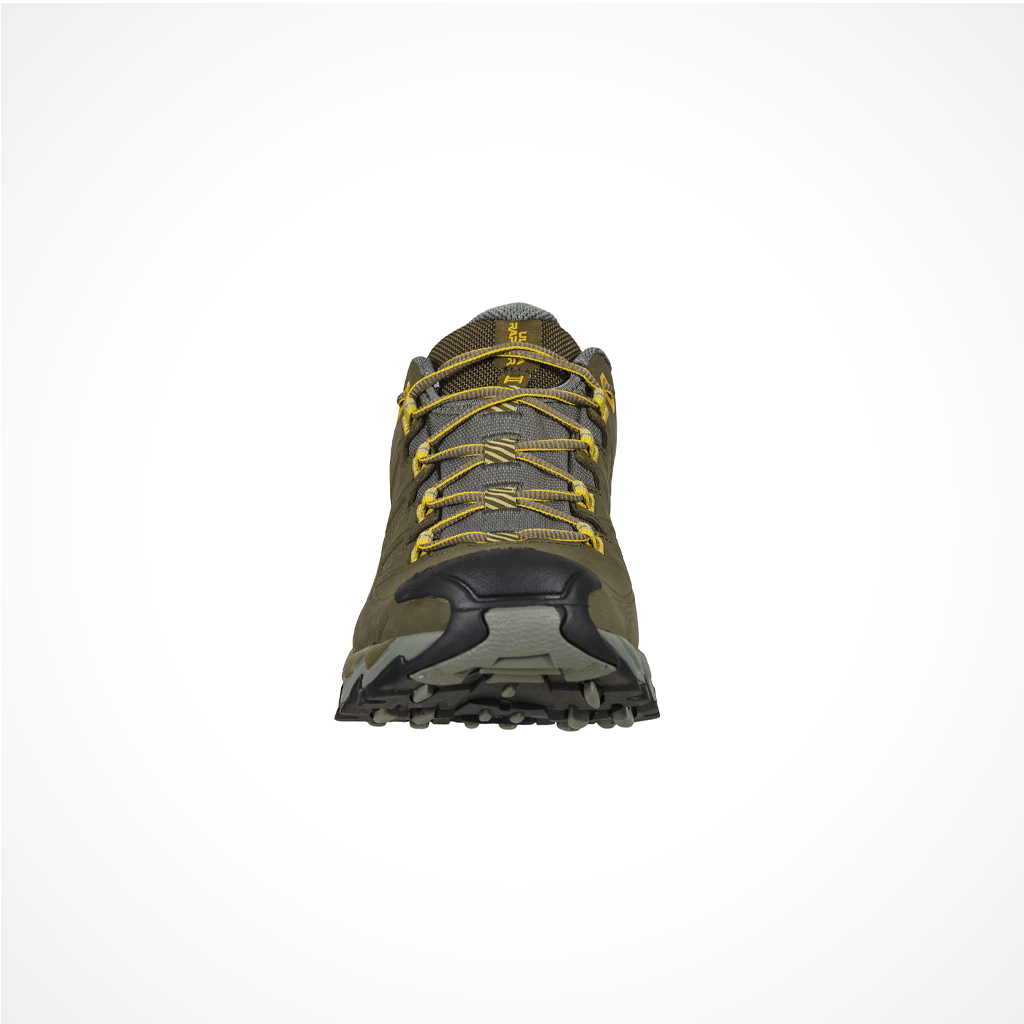 Product image: Footwear La Sportiva Mens Ultra Raptor II Leather GTX Ivy Cedar, shown from the front.