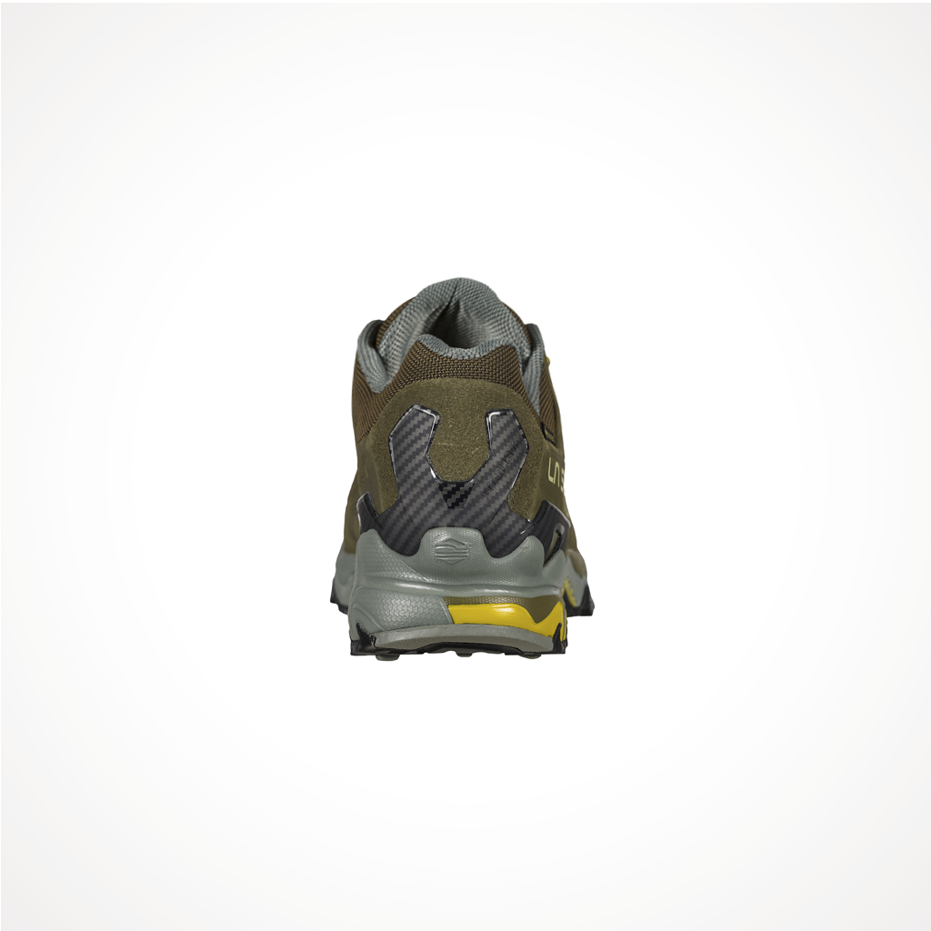 Product image: Footwear La Sportiva Mens Ultra Raptor II Leather GTX Ivy Cedar Heel.