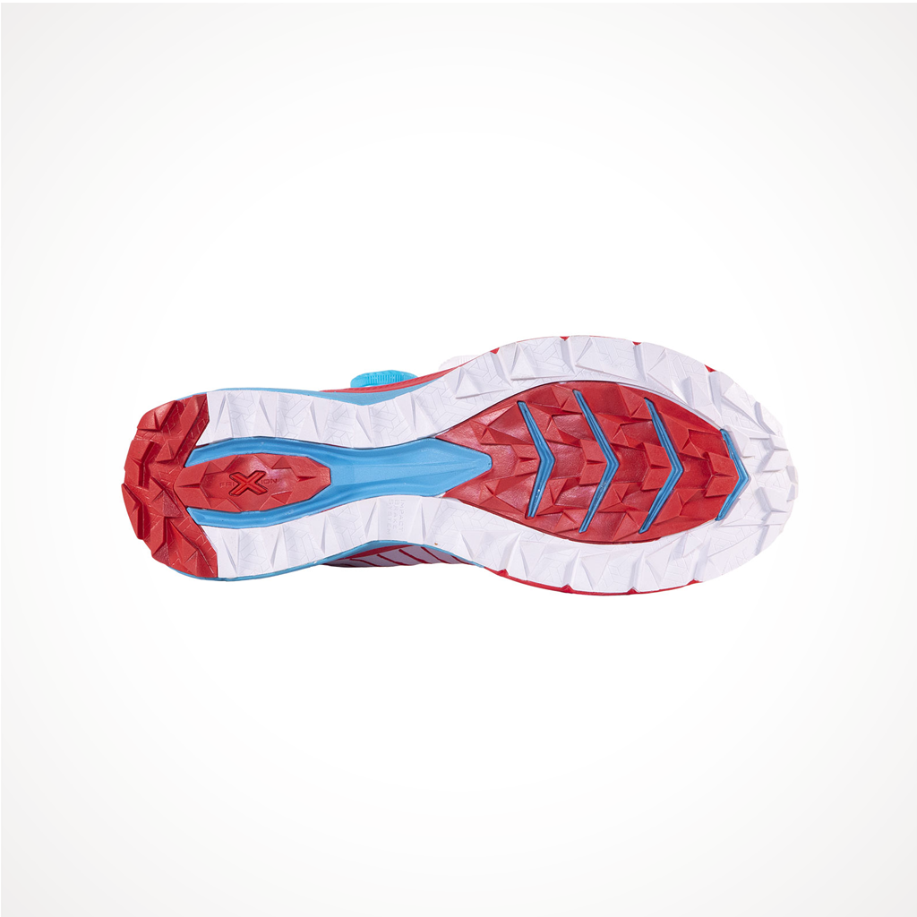 Product image: Footwear La Sportiva Womens Jackal II BOA White Hibiscus, showing the outsole tread pattern.