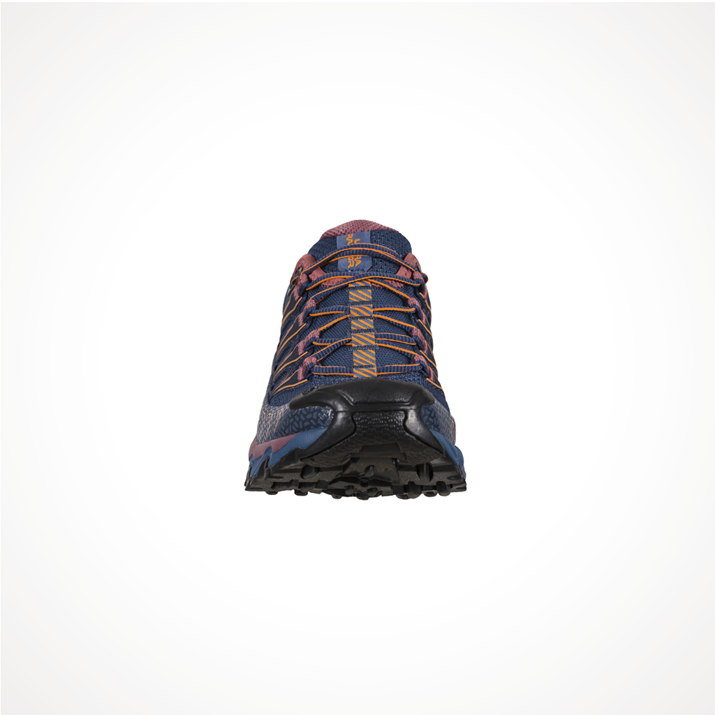 Product image: Footwear La Sportiva Womens Ultra Raptor II Denim Rouge, shown from the front.