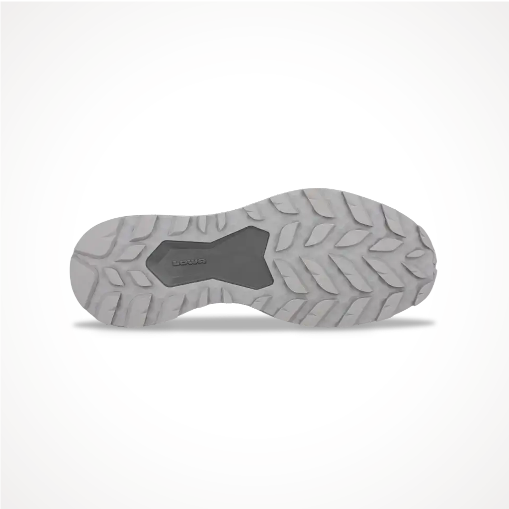 Product image: Footwear Lowa Womens Merger GTX Lo Anthracite Lavender, showing the outsole tread pattern.