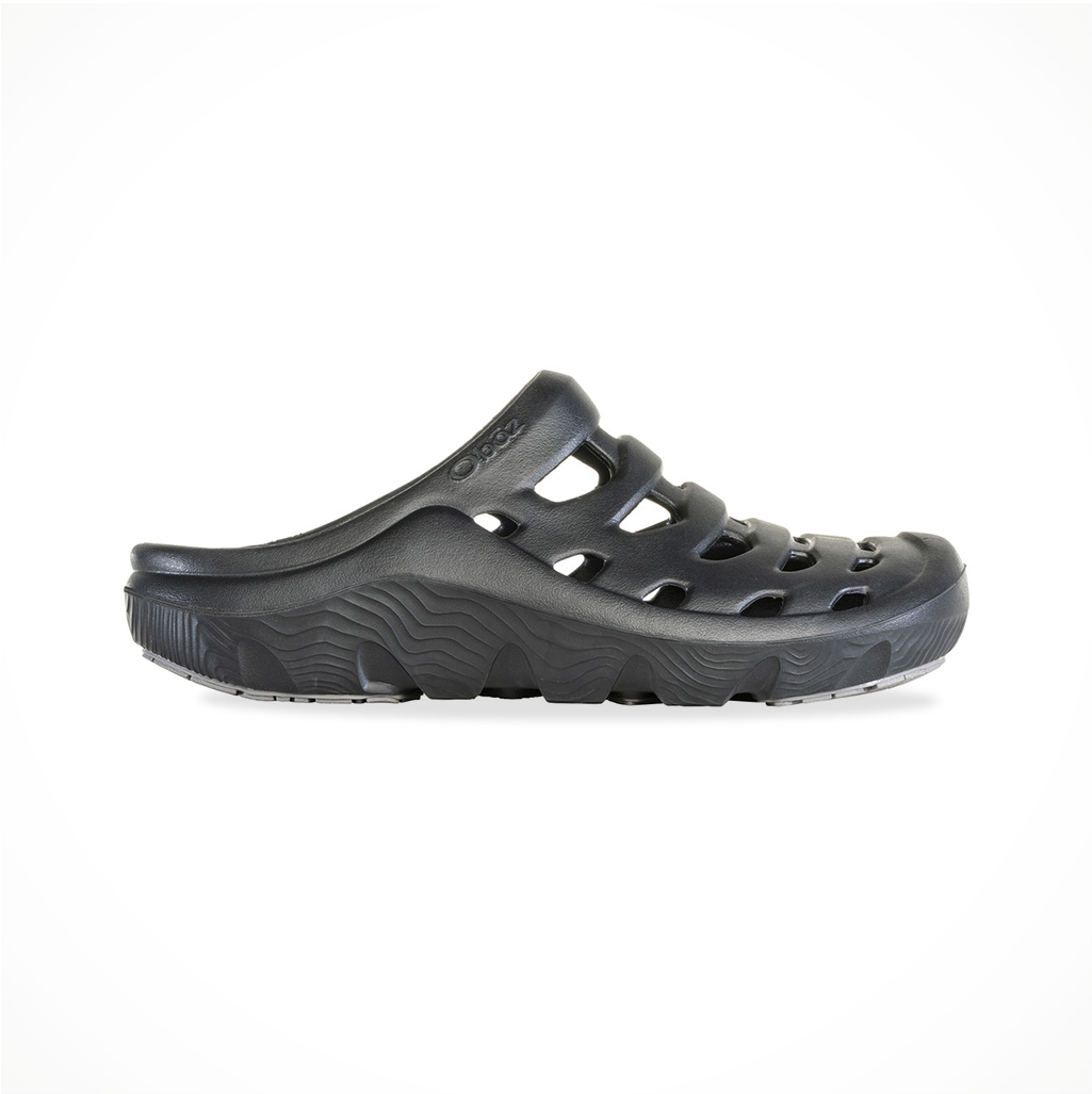 Product image: Footwear Oboz Unisex Whakata Coast Black Sea, side profile view.