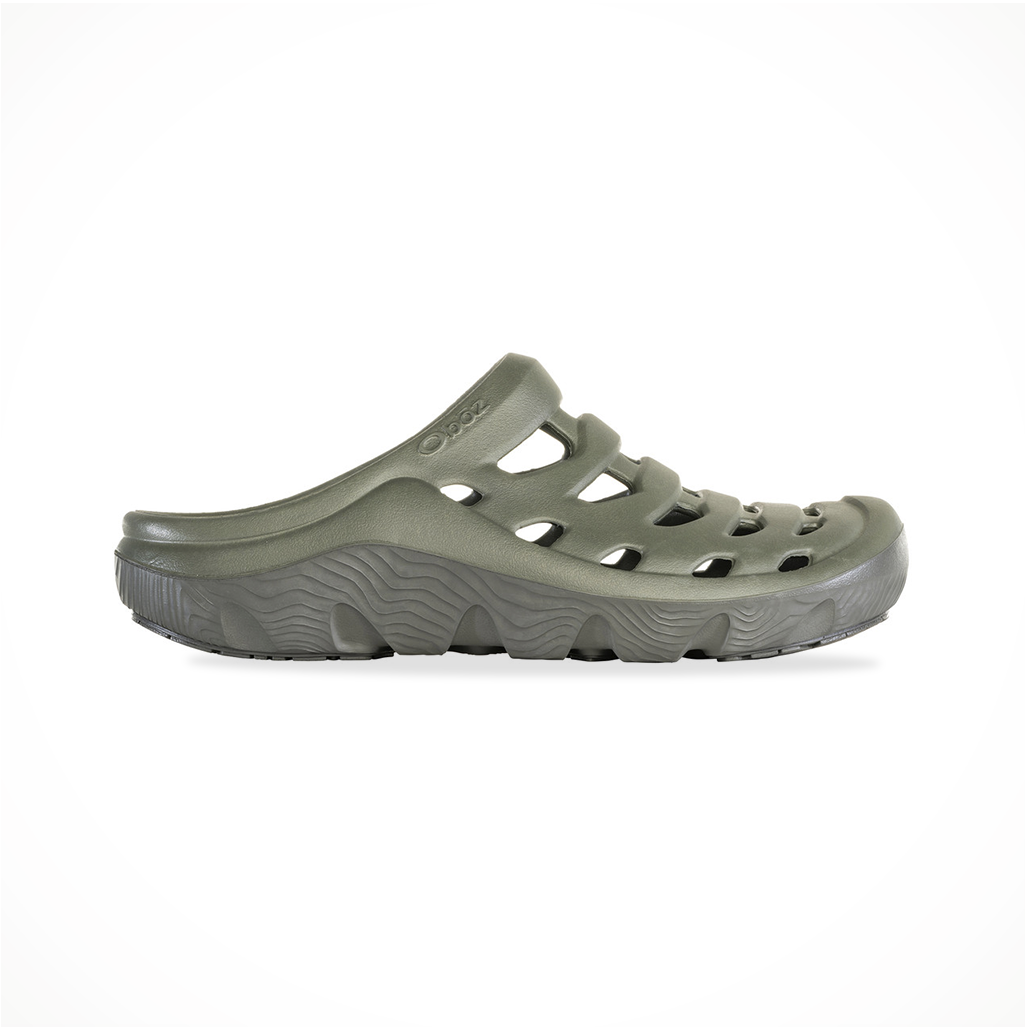 Product image: Footwear Oboz Unisex Whakata Coast Evergreen Sea, side profile view.
