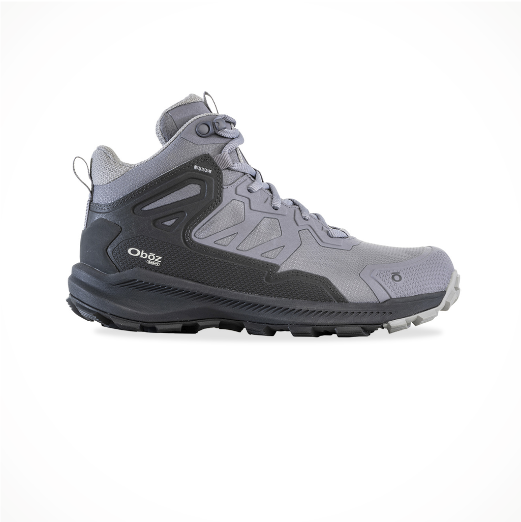 Product image: Footwear Oboz Womens Katabatic Mid B Dry Mineral, side profile view.