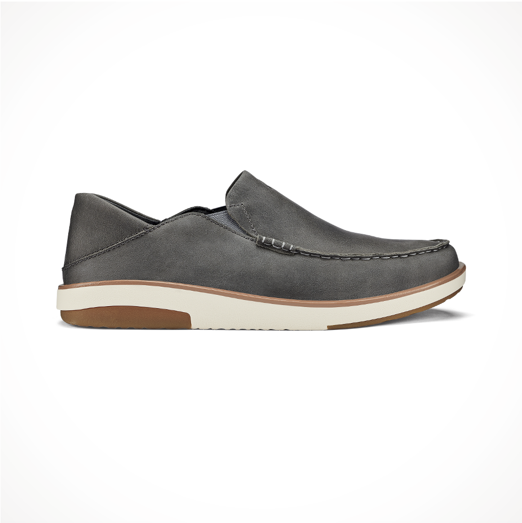 Product image: Footwear Olukai Mens Kalia Ash, side profile view.