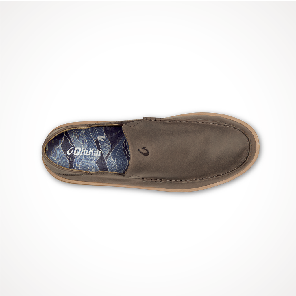 Product image: Footwear Olukai Mens Kalia Dark Wood, shown from above.