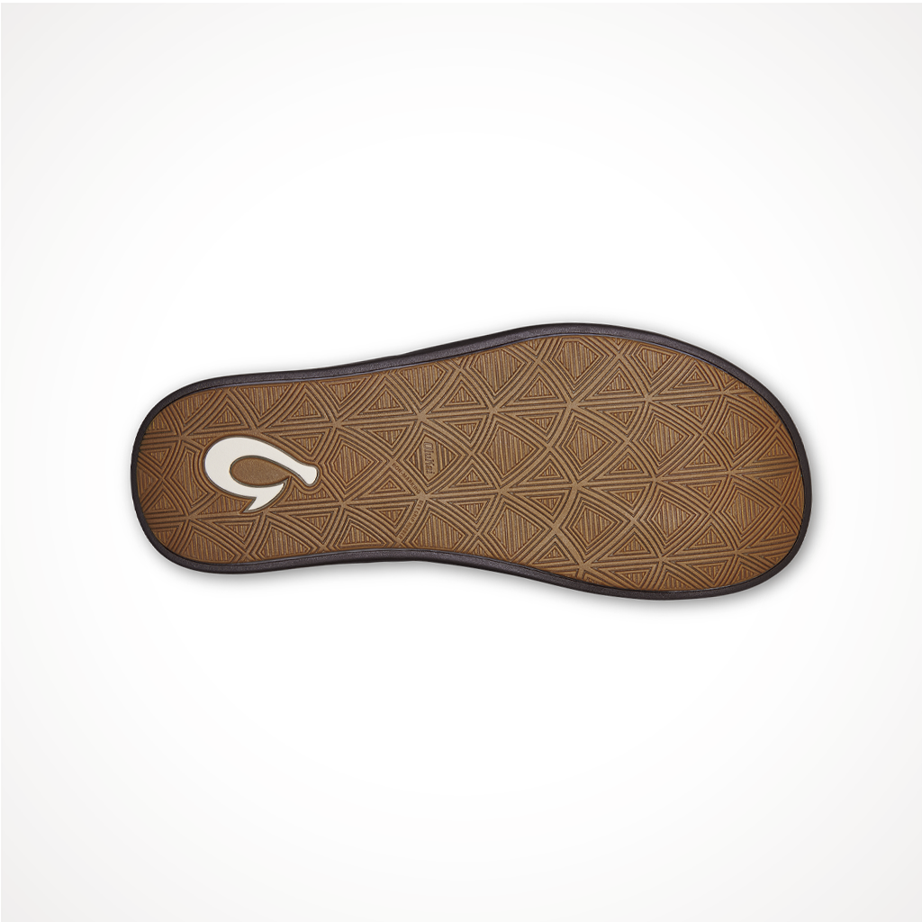 Product image: Footwear Olukai Mens Maha Olu Dark Wood, showing the outsole tread pattern.
