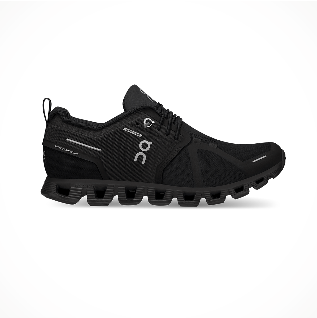On Running Women s Cloud 5 Waterproof 9.5 All Black