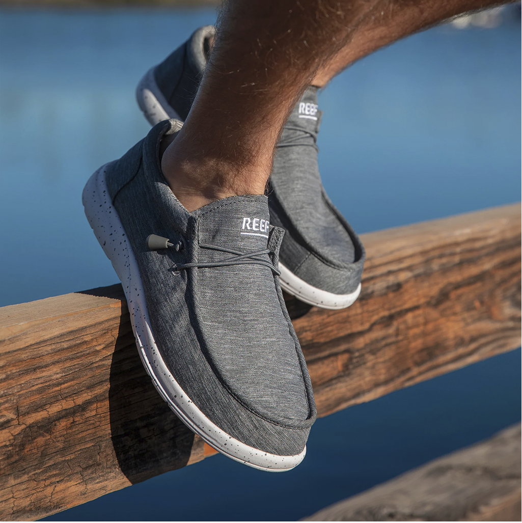 Footwear Reef Mens Cushion Coast Textile Charcoal Lifestyle