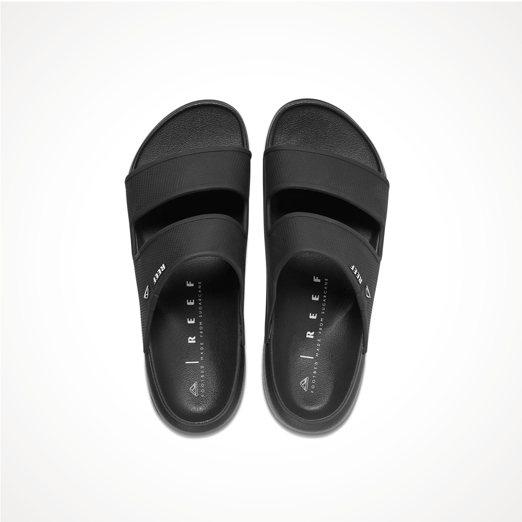 Product image: Footwear Reef Mens Oasis Double Up Black, shown from above.